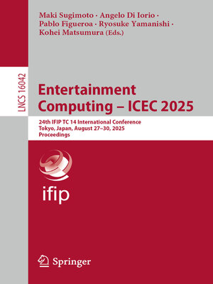 cover image of Entertainment Computing – ICEC 2025